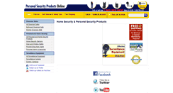 Desktop Screenshot of personalsecurityproductsonline.com