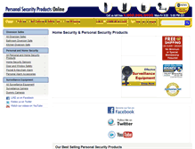 Tablet Screenshot of personalsecurityproductsonline.com